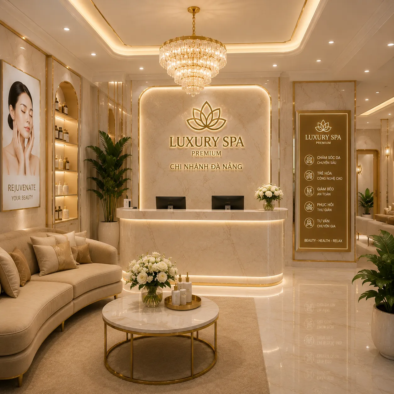 Luxury Spa - Sảnh đón khách